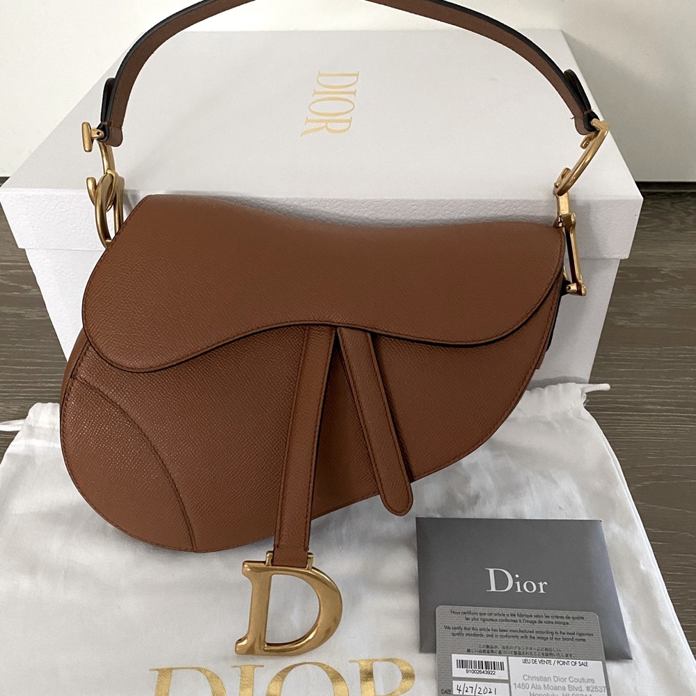 ❌Sold❌Dior Saddle Bag in Tan Brown New